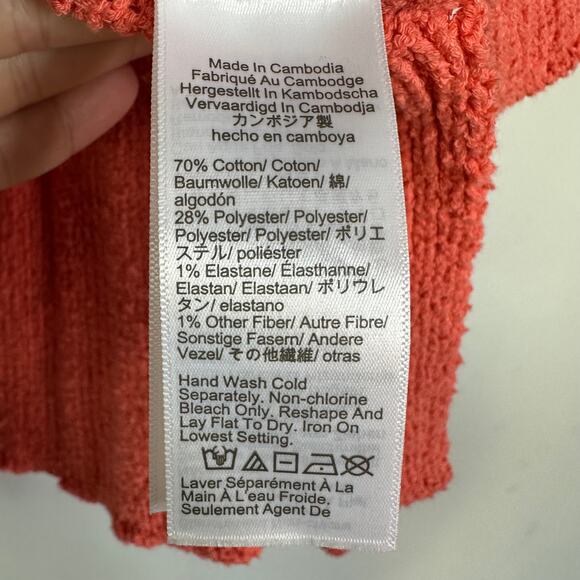 J.Crew Marina sweater in textured cotton blend Size XS #CG819 - Picture 4 of 9